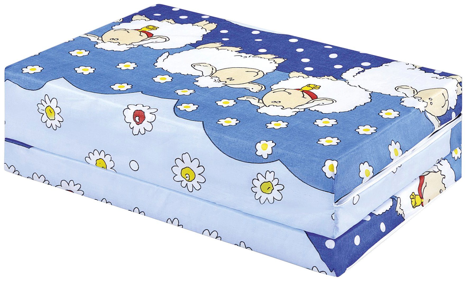 Klappmatratze Kinder-Reisematratze schwarz, Bambini, 6 cm hoch, Qualitätsschaumstoff