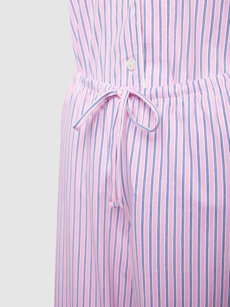Pyjama mit Streifenmuster in rosa