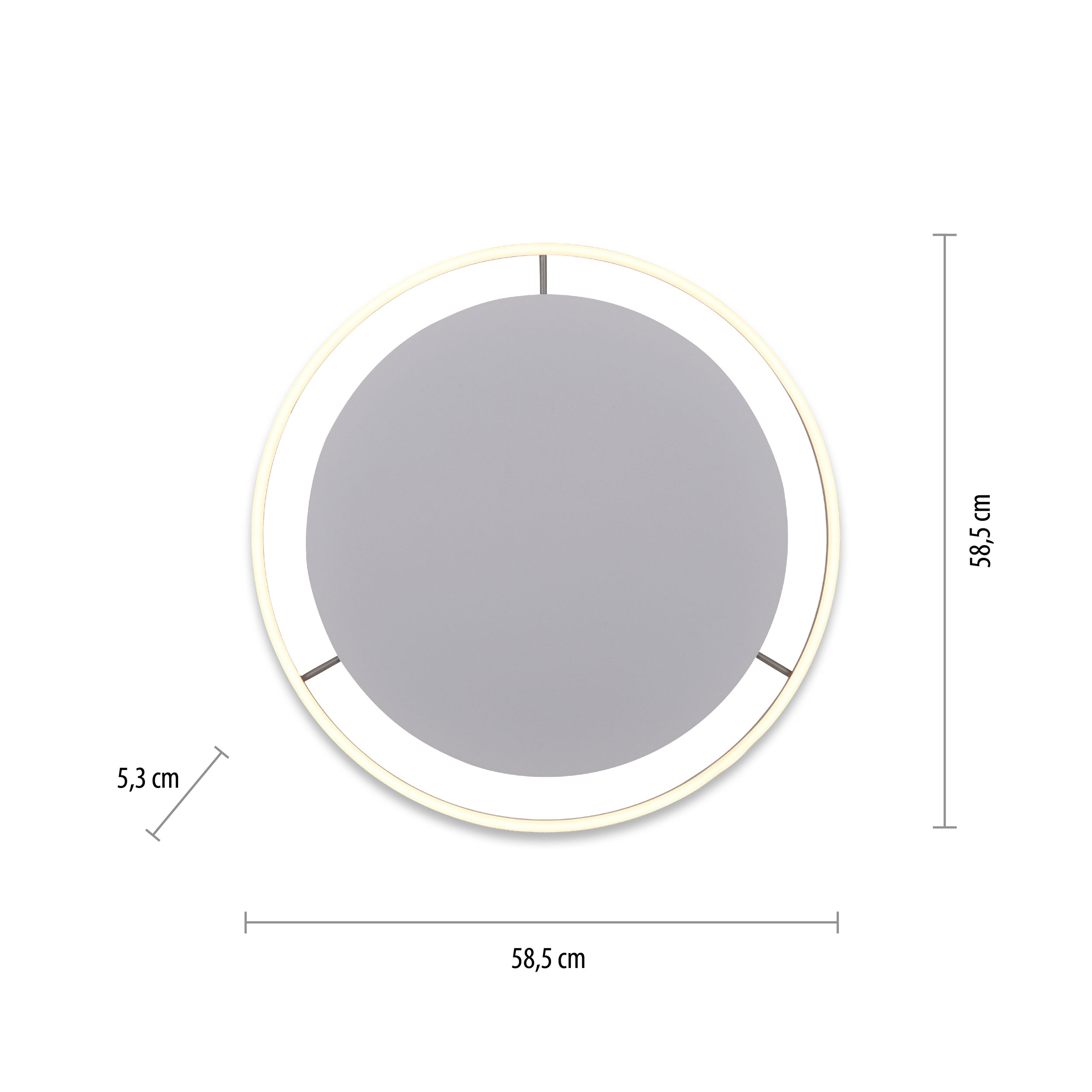 JUST LIGHT.LED-Deckenleuchte 1flg