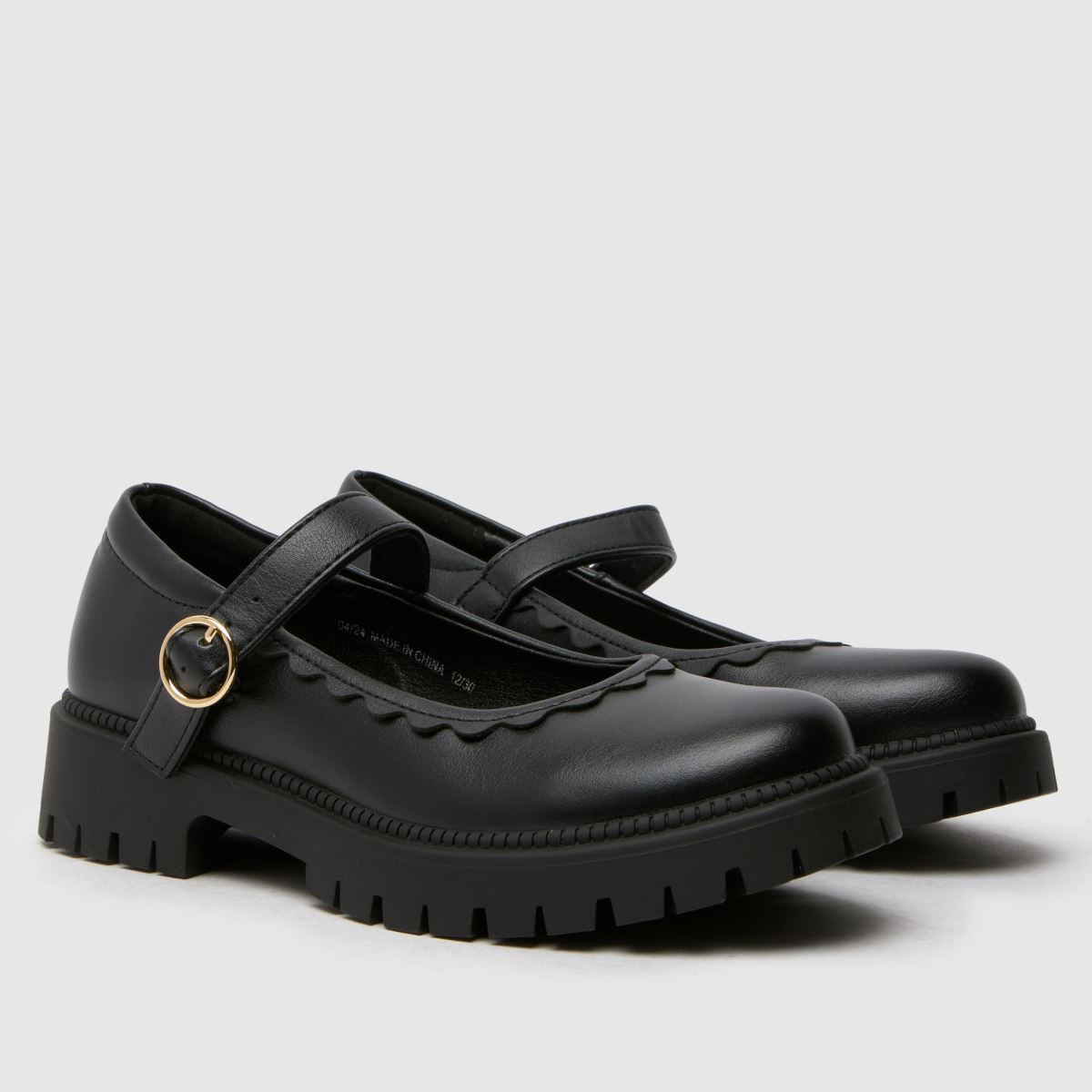 Schuh svarta Leila Mary Jane flickor juniorskor