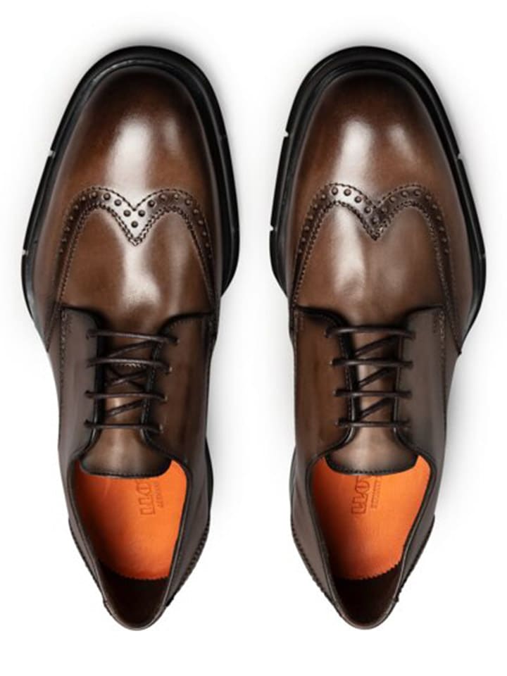 LLOYD Leder-Schnürschuhe in Braun günstig kaufen