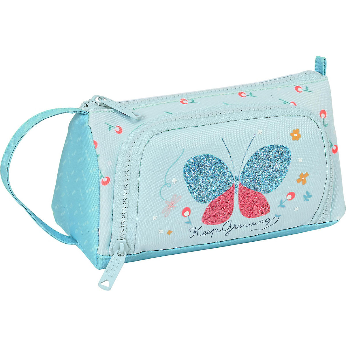 Schlampermäppchen Butterfly mit Organizer-Fach, unbefüllt
