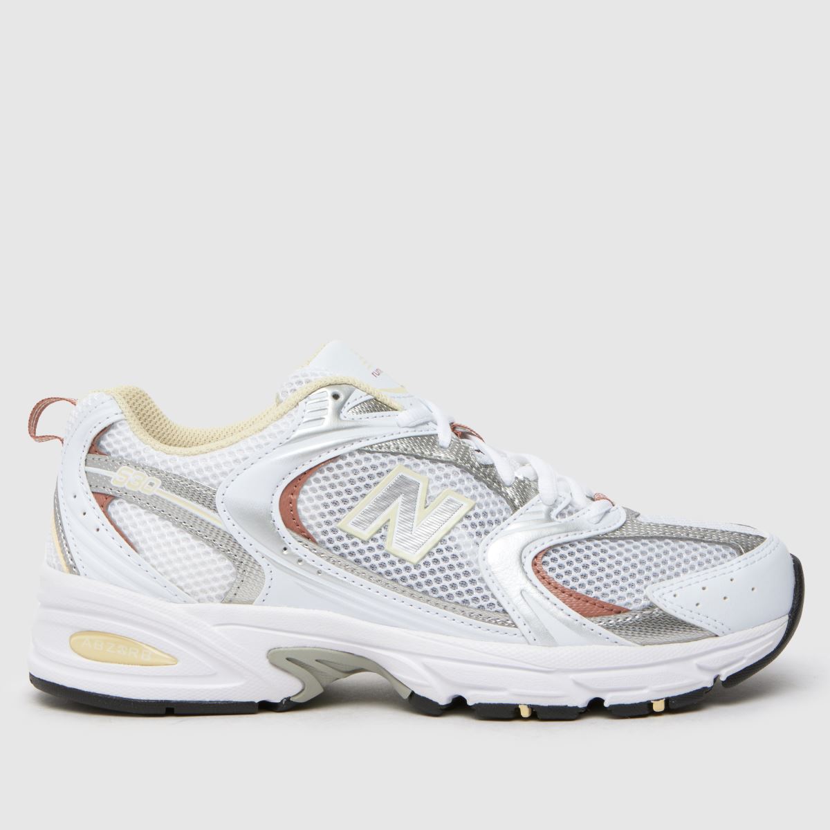 New Balance 530 träningsskor i vitt och gult