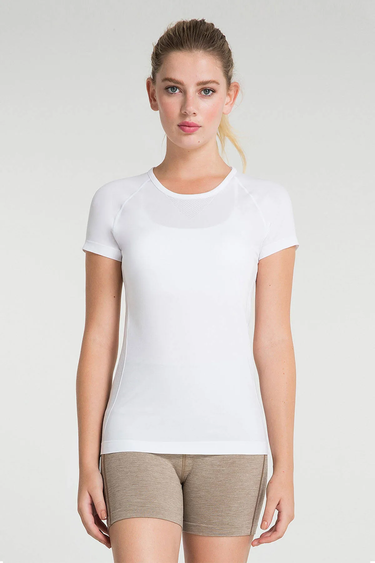 Jerf  Pasto Rundhals-Ultraleicht-T-Shirt Weiß