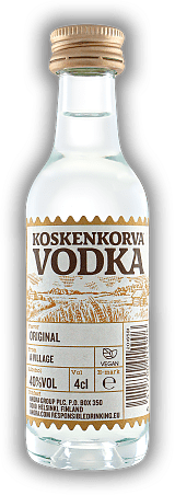 Koskenkorva 40 % Finnland 0,04 Liter Koskenkorva 40 % Finnland 0,04 Liter Hohe Qualität in puristischem Design. 0,04	 Liter - Vol 40%