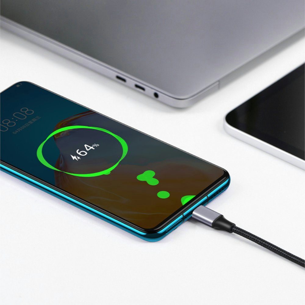 TradeNation Daten- und Schnellladekabel USB-C/USB-C USB-Kabel, USB-C, USB-C (100 cm), 5A, 60W
