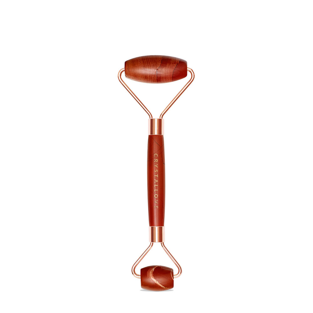 crystallove CRYSTALLOVE Red jasper roller Roller pour massage du visage