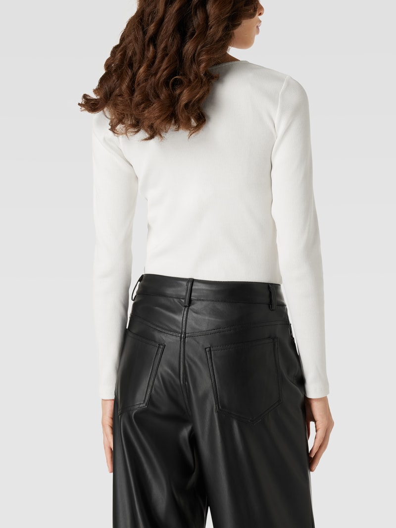 Body in Ripp-Optik in offwhite