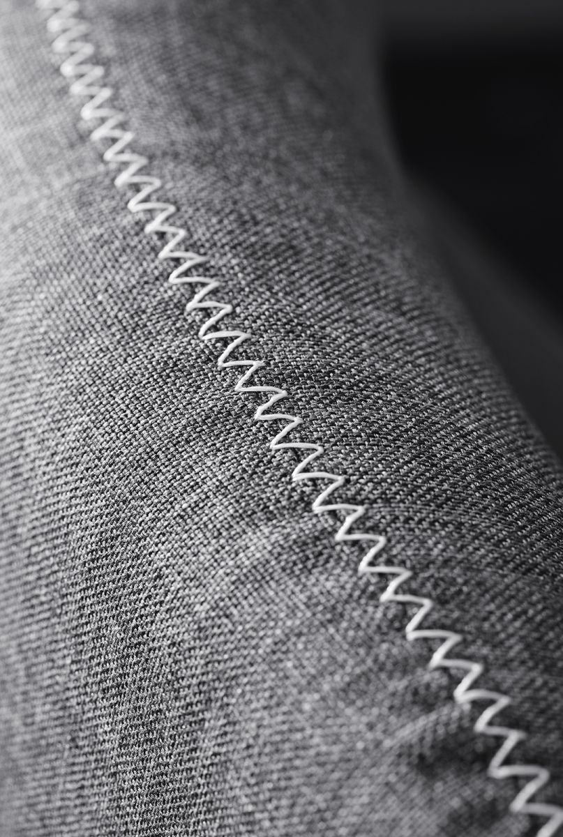 Relaxsessel Rahel mit Hocker Grau