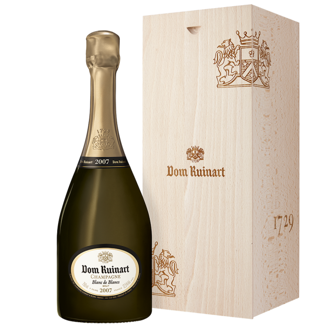 Dom Ruinart, Blanc de blancs, Brut, 2007 Magnum, Caisse bois