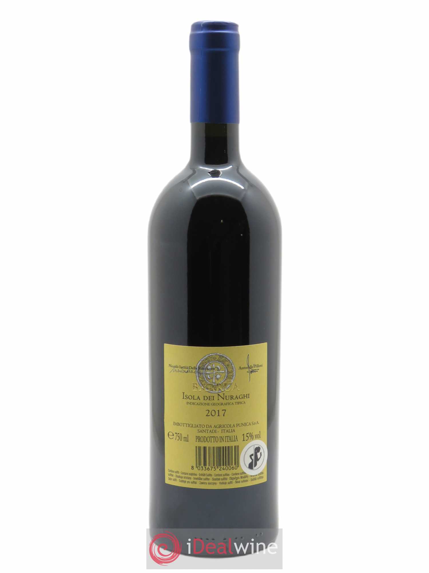 Isola dei Nuraghi IGT Barrua Agricola Punica  2017 - Lot de 1 Bouteille