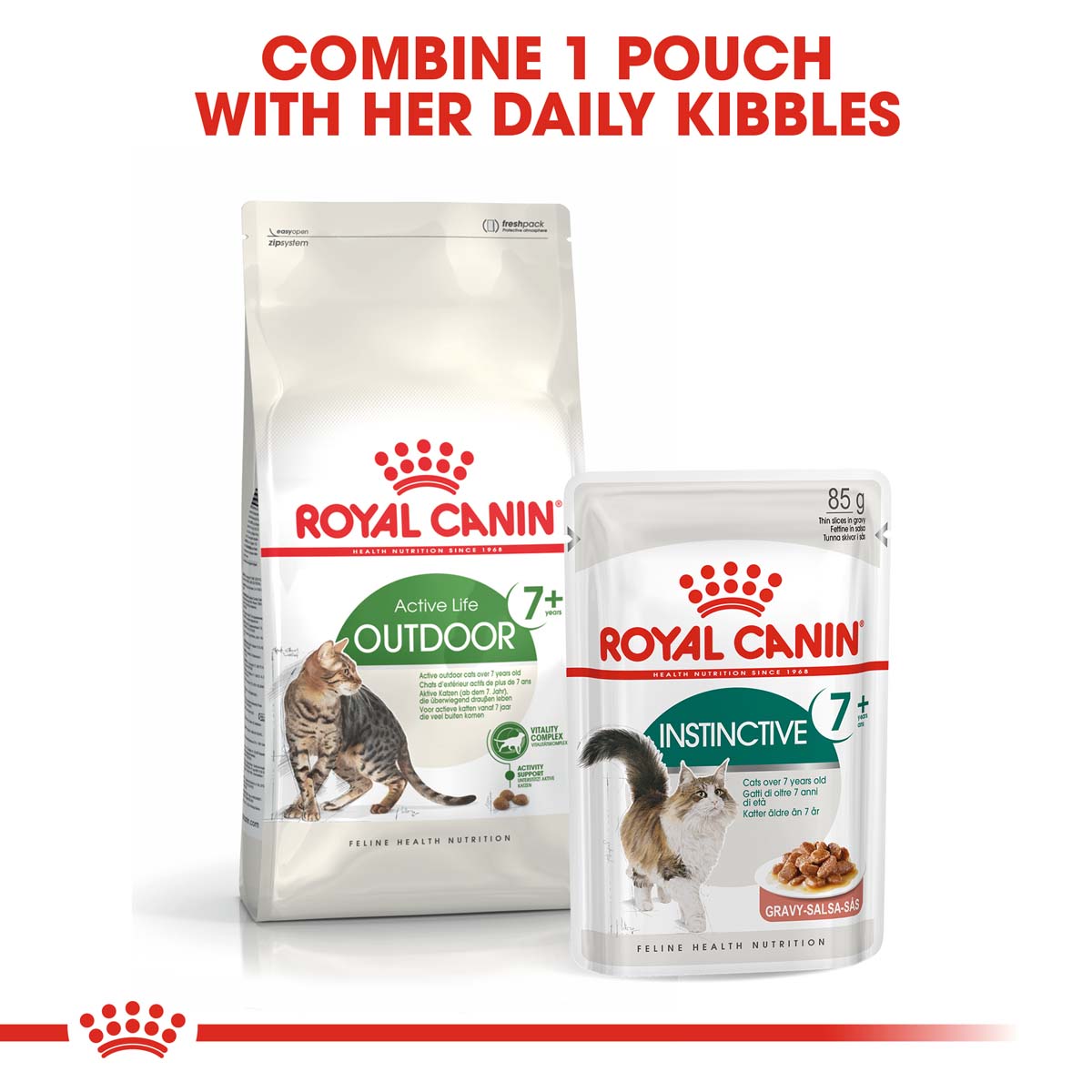 ROYAL CANIN OUTDOOR 7+ Katzenfutter trocken für ältere Freigänger