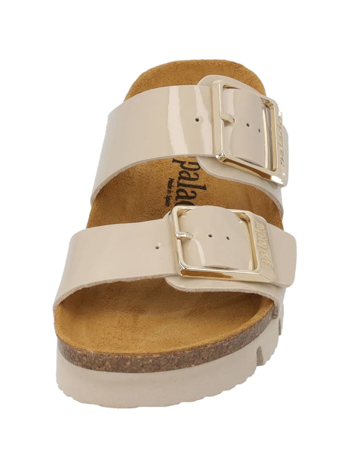 palado Pantoletten in beige lack günstig kaufen 40