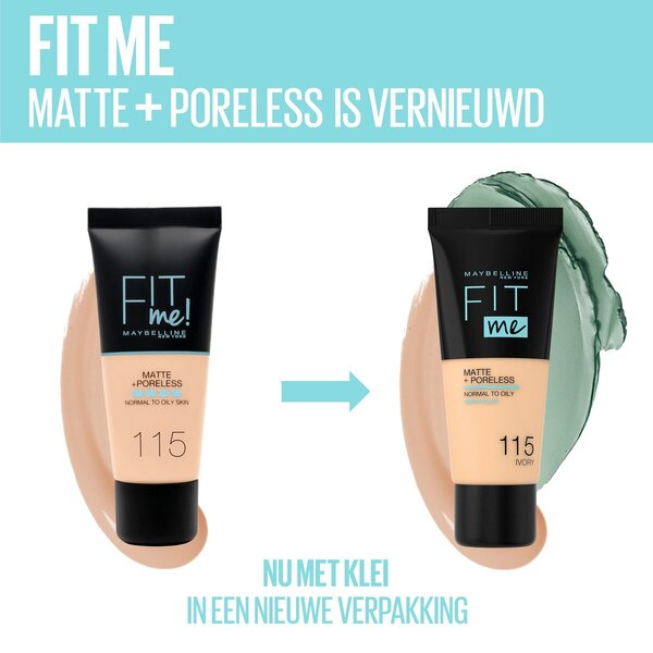 Maybelline New York Fit Me Matte & Poreless 105 Natural Ivory alapozó