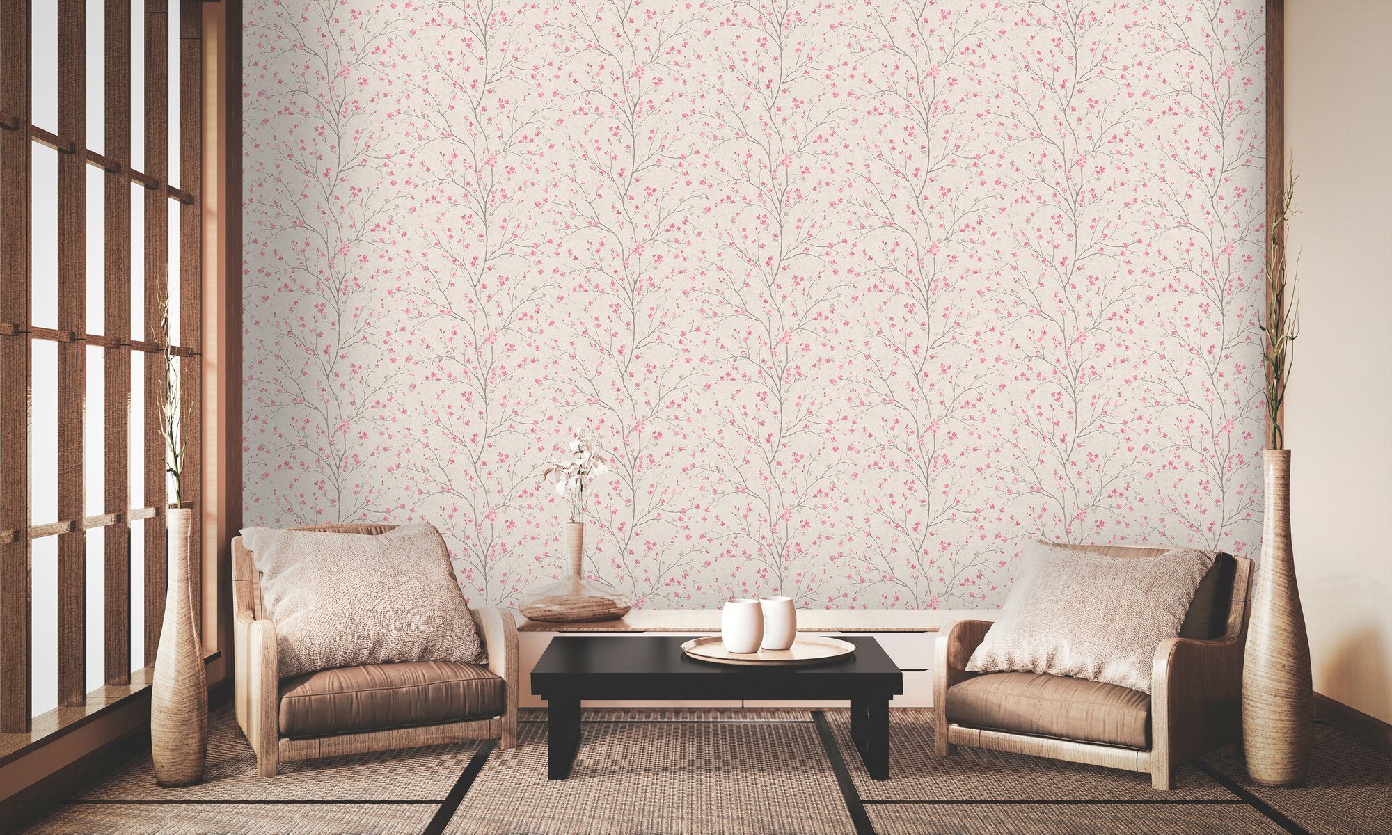 living walls Vliestapete Metropolitan Stories, Mio Tokio, botanisch, floral, Tapete Blumen