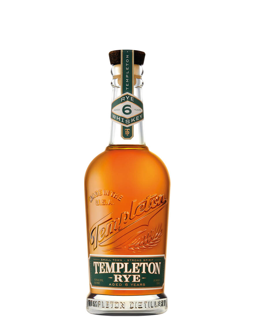Rye Whiskey Aged 6 Years Templeton 0,75 ℓ