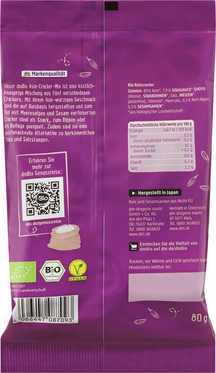 Cracker, Asia-Mix, 80 g