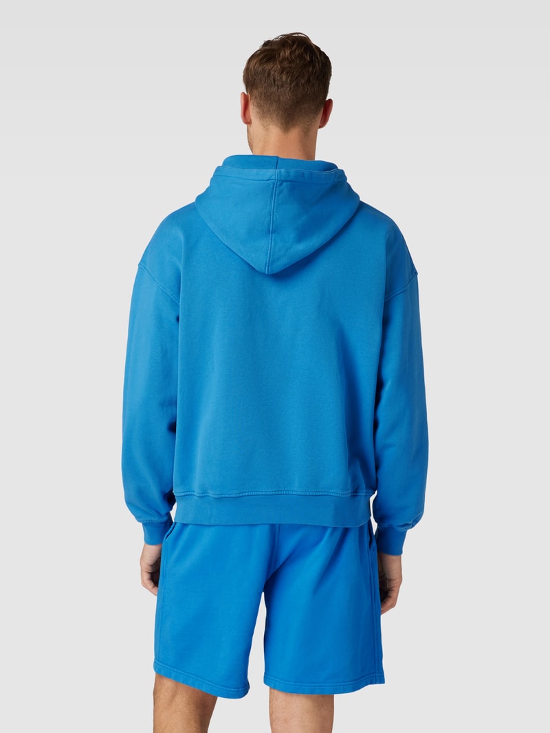 Oversized Hoodie aus Bio-Baumwolle in blau