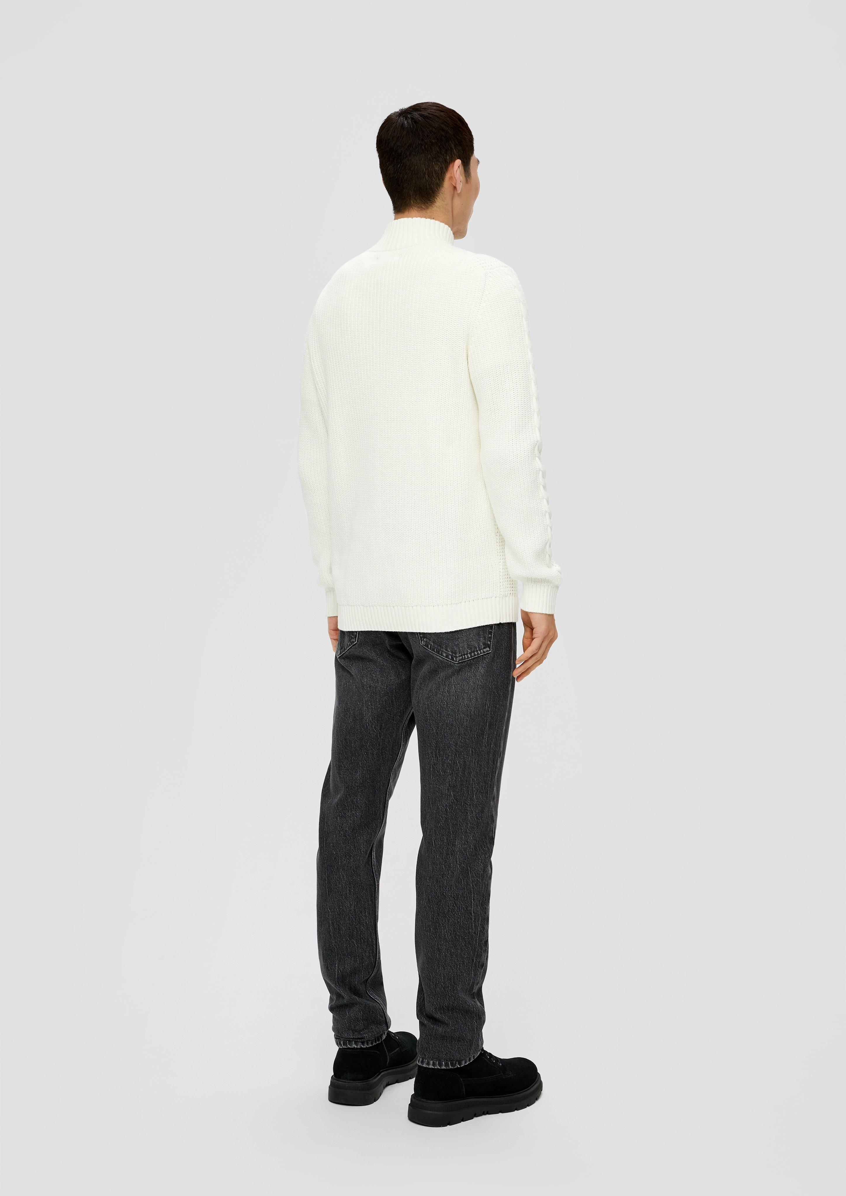 Troyer-Pullover mit Zopfmuster  2137421-0240