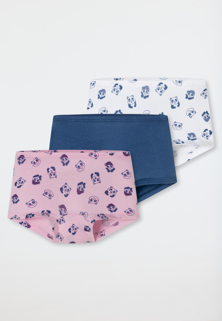 Shorts 3er-Pack Pandas mehrfarbig - 95/5