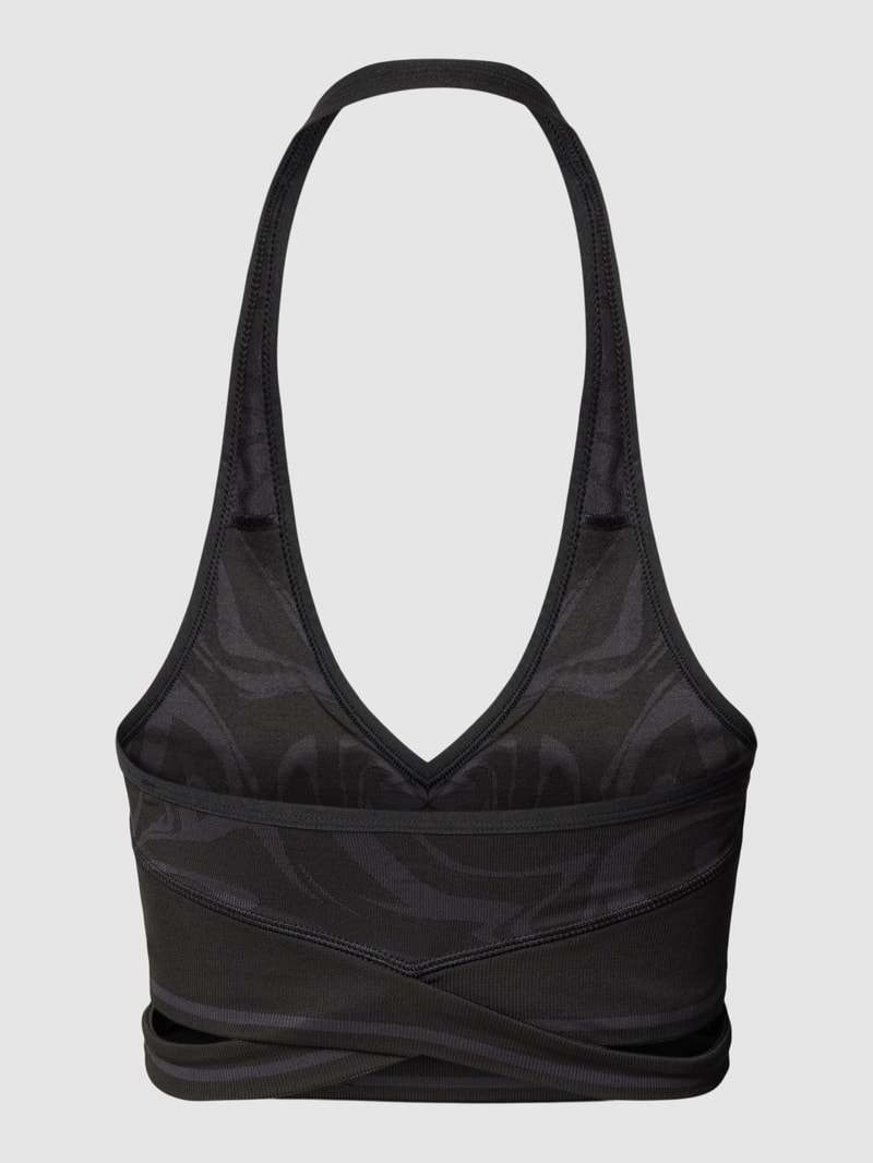 Bralette mit Label-Detail in schwarz