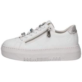 Rieker Plateau Sneaker in weiß
