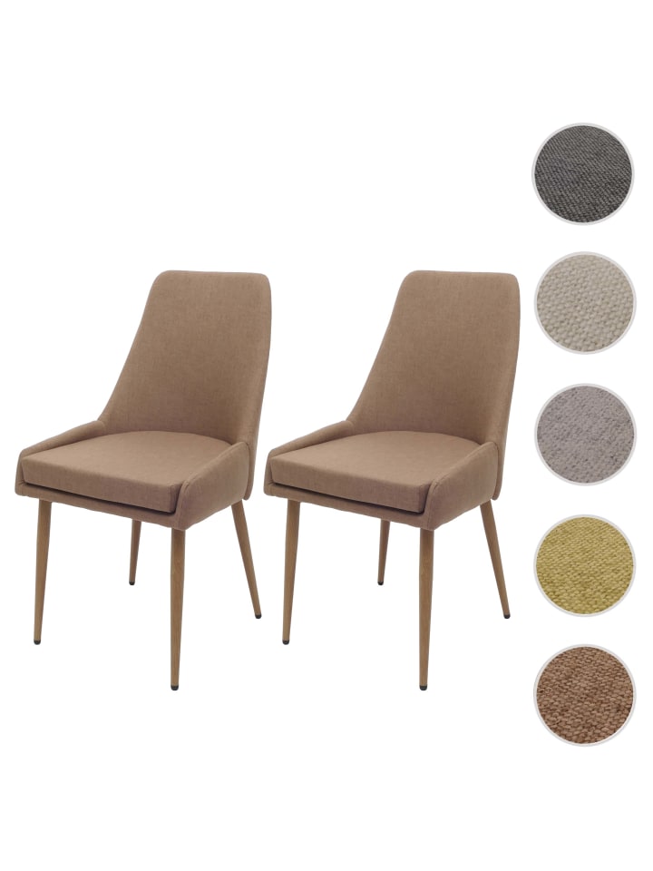 MCW 2er-Set Esszimmerstuhl O27, Braun günstig kaufen onesize