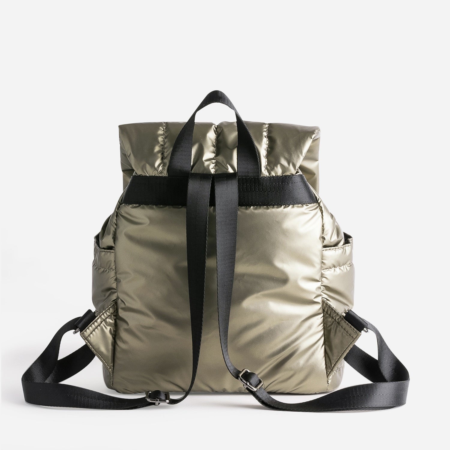 Sac à dos TEXTO bronze matelassé