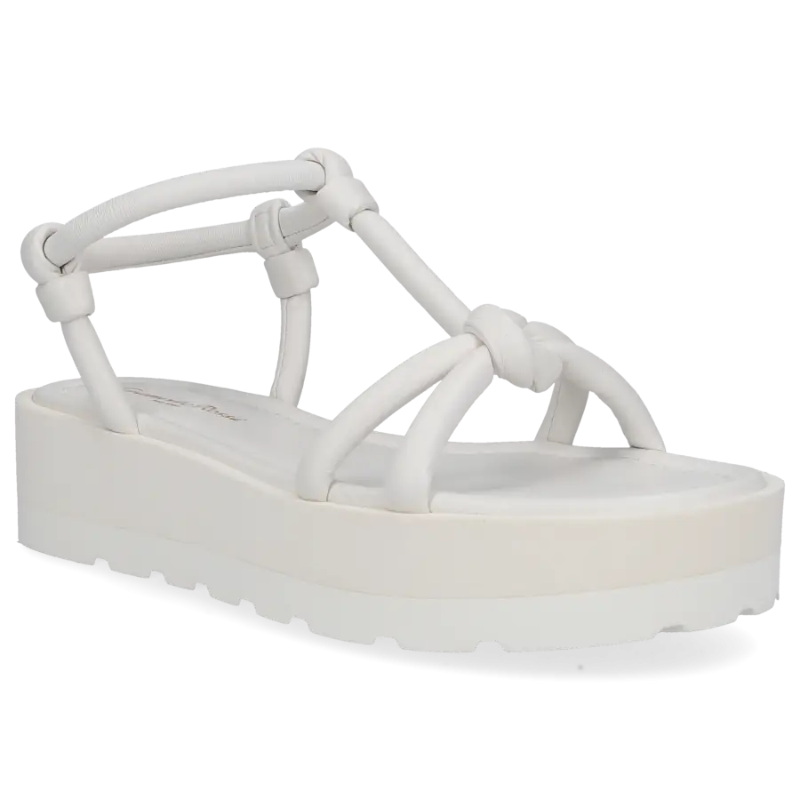 Gianvito Rossi - Plateausandalen MARINE Nappaleder - weiß