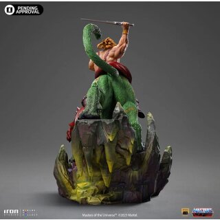 Masters of the Universe Deluxe Art Scale Statue - He-man and Battle Cat