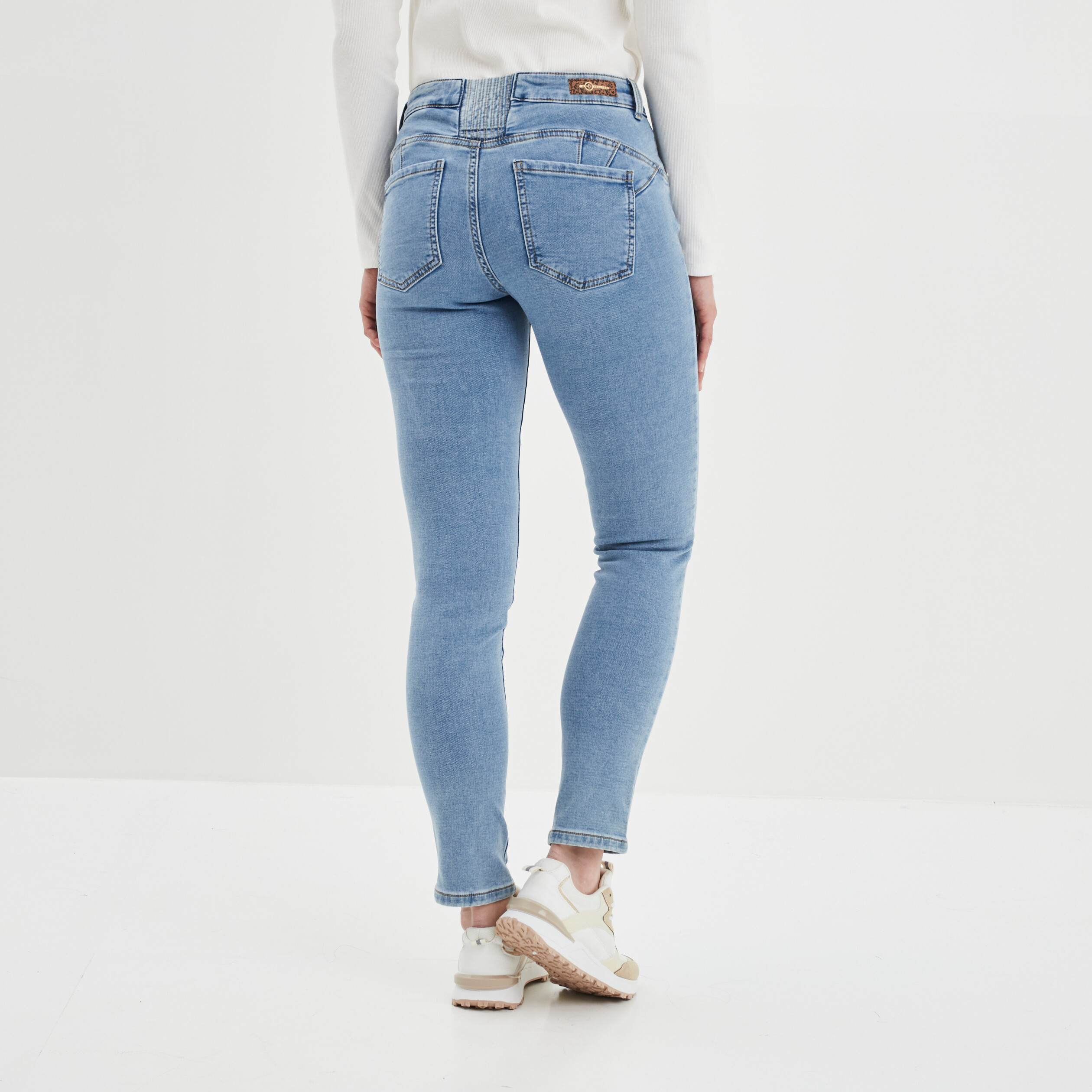 Jeans slim push up Mosquitos denim double stone femme | La Halle