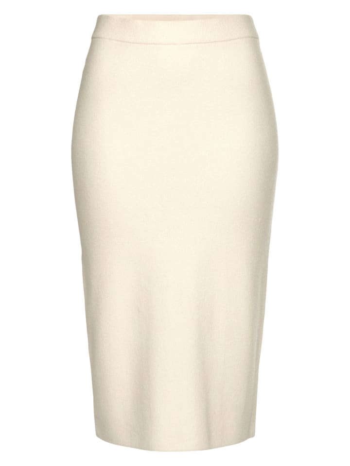 LASCANA Strickrock in hellbeige günstig kaufen