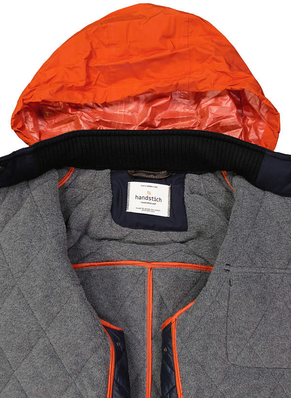 handstich, Steppjacke, Mikrofaser, nachtblau