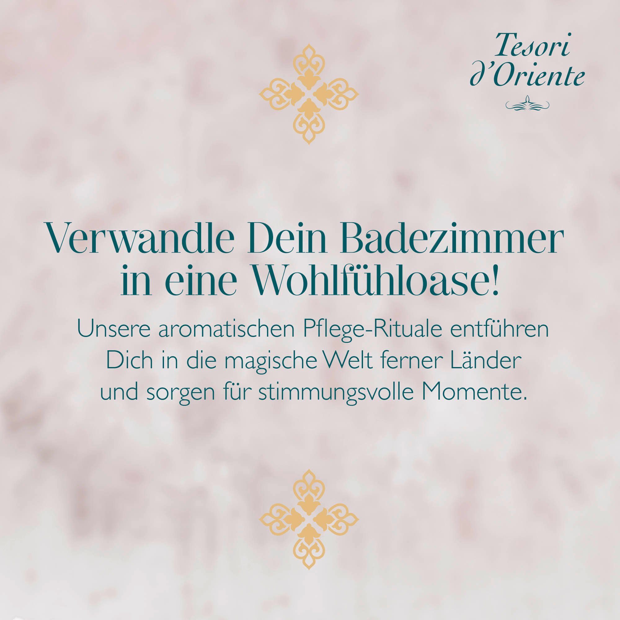 Tesori d´Oriente Seifen-Set Pflegeset Weißer Moschus 2x Handcreme & Duschgel Weißer Moschus