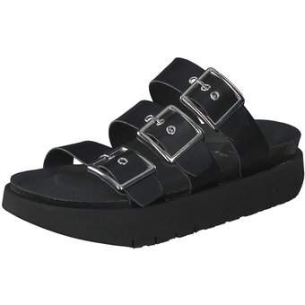 Genuins Cristi Napa Vegan Pantolette in schwarz