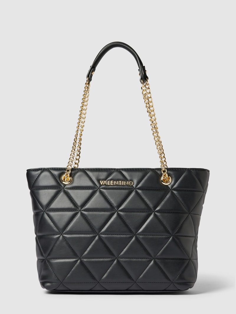 Shopper mit Steppnähten Modell 'CARNABY' in black