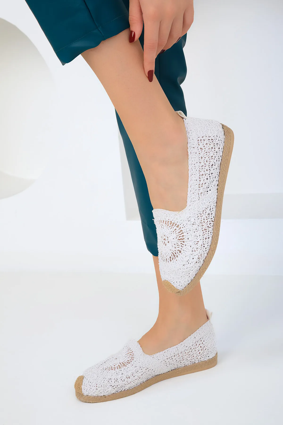 SOHO  Weiße Ballerinas für Damen 18893