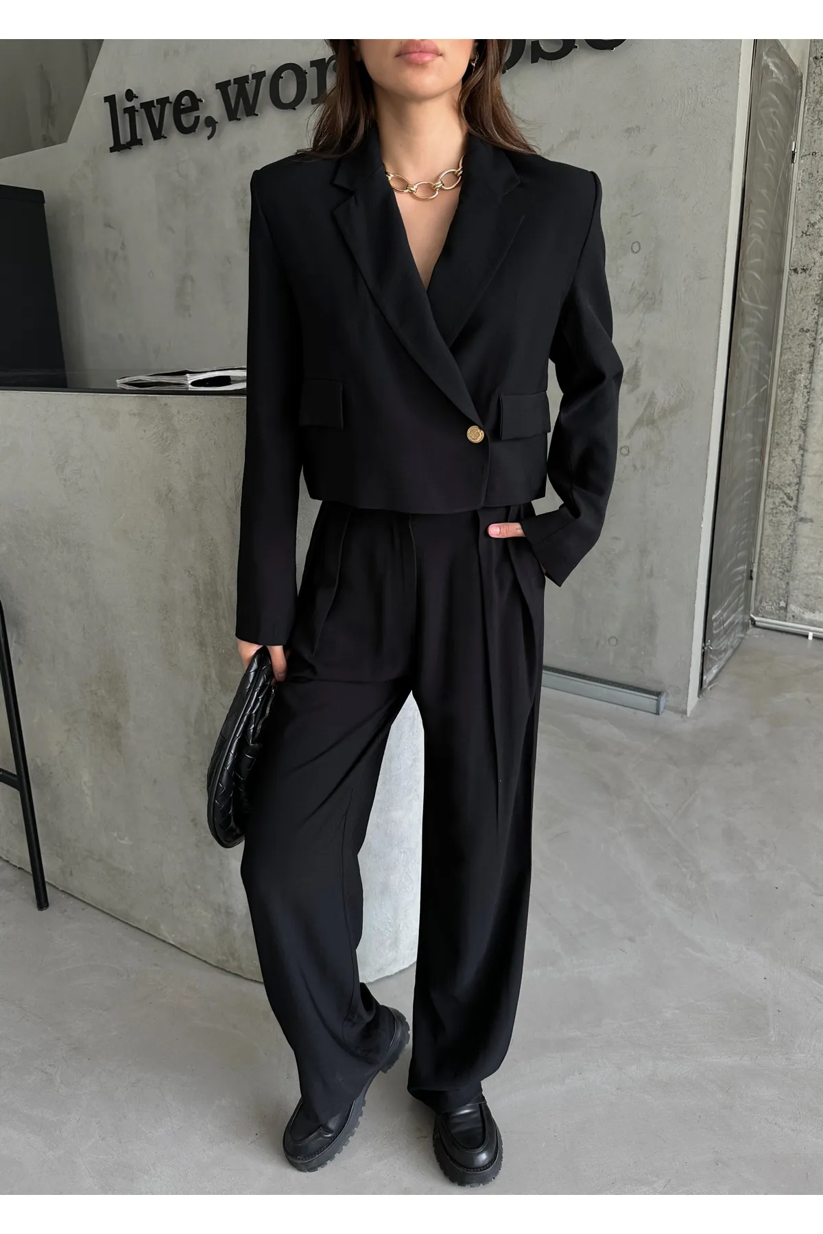 Laluvia  Zweiteiler - Schwarz - Regular Fit