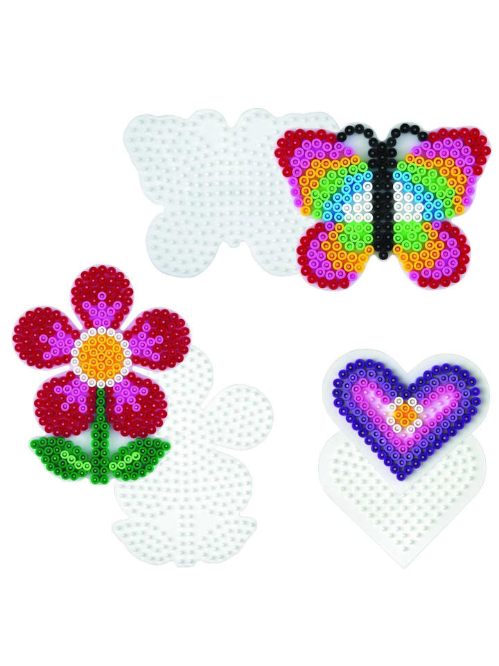 Hama 3tlg. Set: Stiftplatten-Set Frühling für Midi-Bügelperlen in weiß günstig kaufen onesize