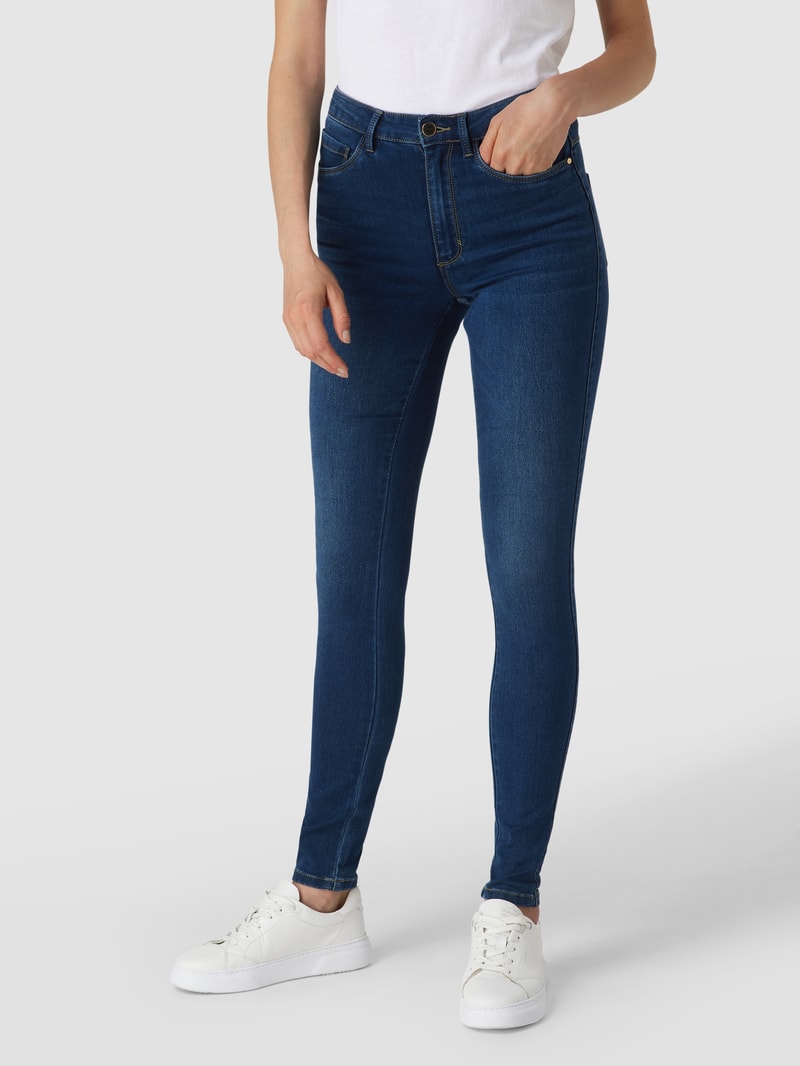 High Waist Skinny Fit Jeans mit Stretch-Anteil in jeans