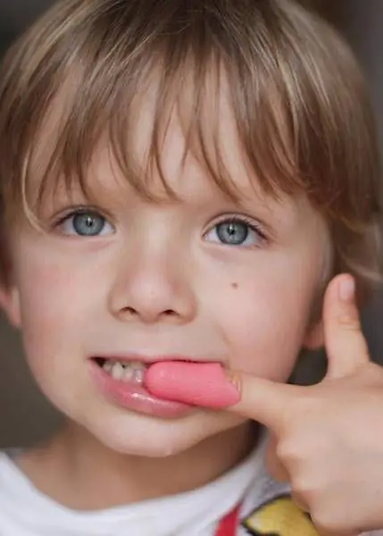 Iko Kids Naturlig Fingertandbørste Orange