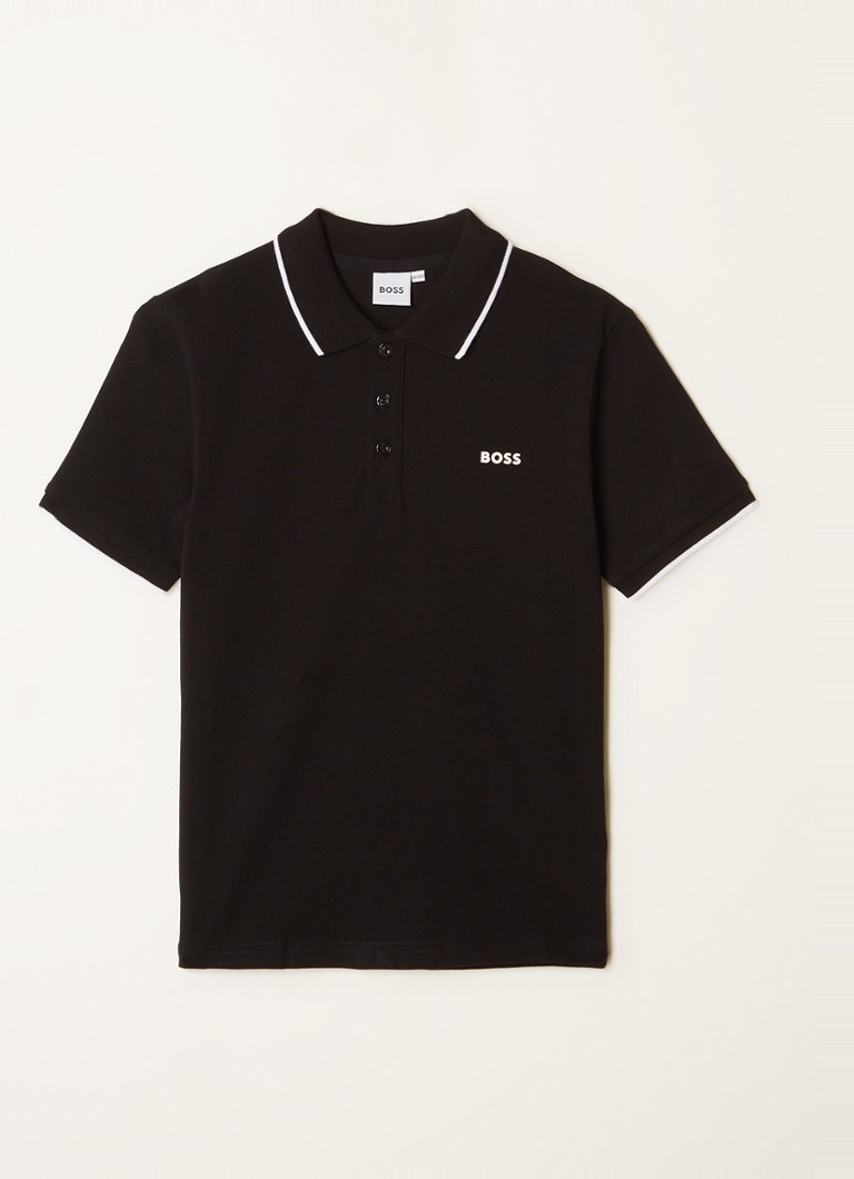 Tricou polo din bumbac piqué cu logo HUGO BOSS