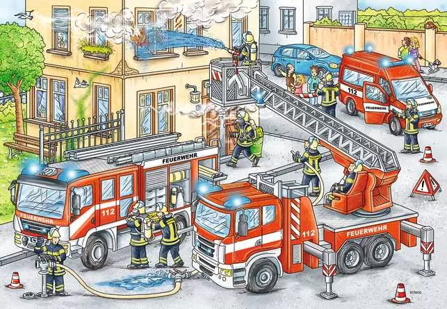 Kinderpuzzle ab 4 Jahren - Helden im Einsatz - 24 Teile