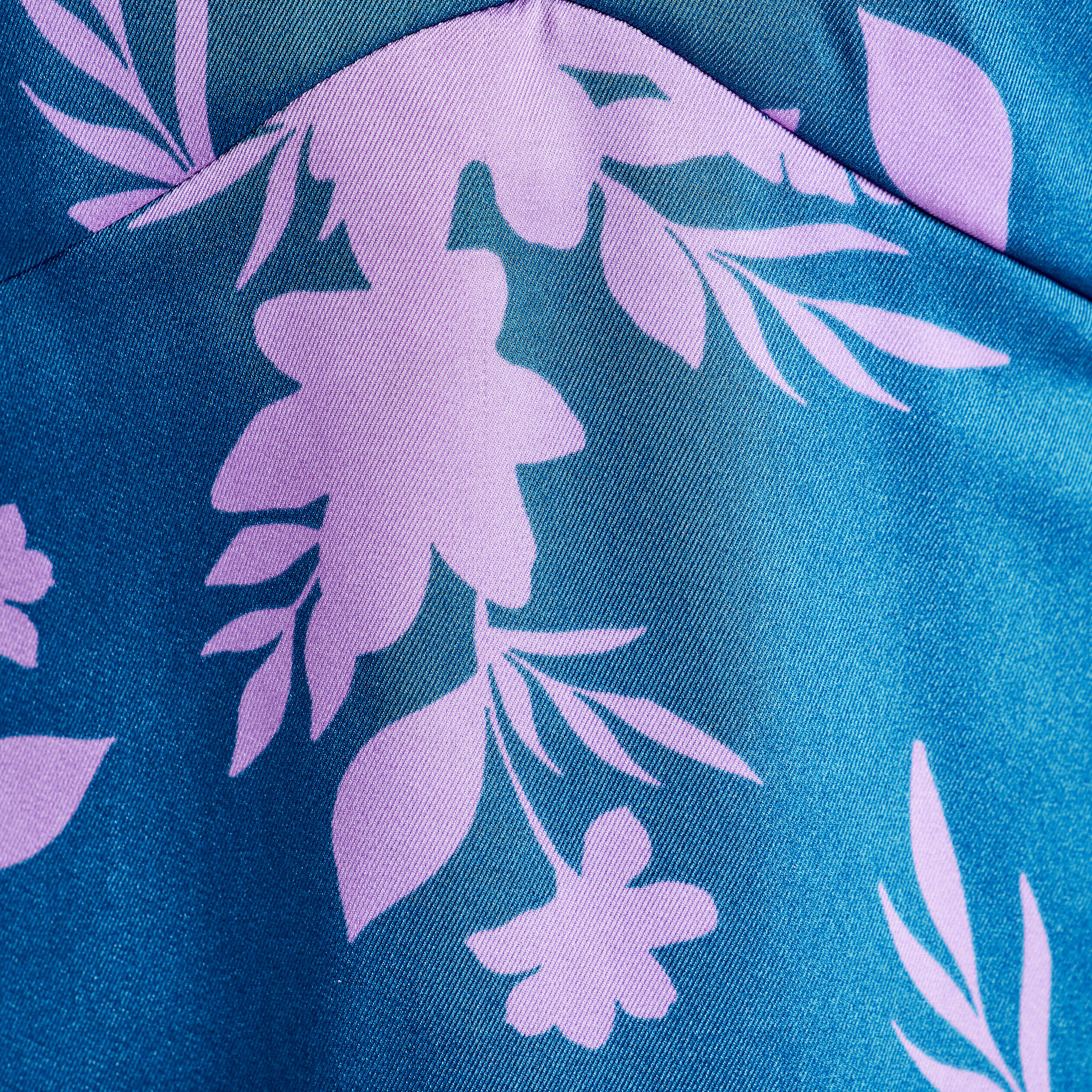 Blouse évasée manches 3/4 bleu femme | Cache Cache