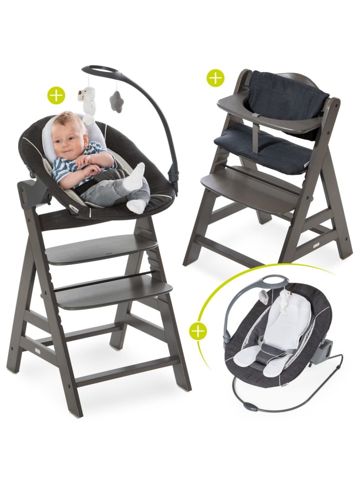 Hauck Alpha Charcoal Selectline Newborn Set Deluxe - 4-tlg. in schwarz,grau günstig kaufen onesize