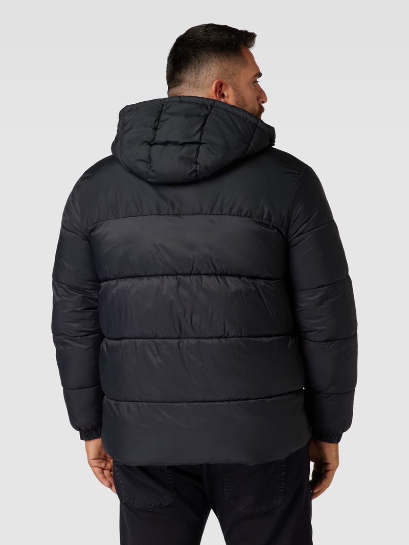 PLUS SIZE Steppjacke mit Kapuze Modell 'TOBY' in schwarz