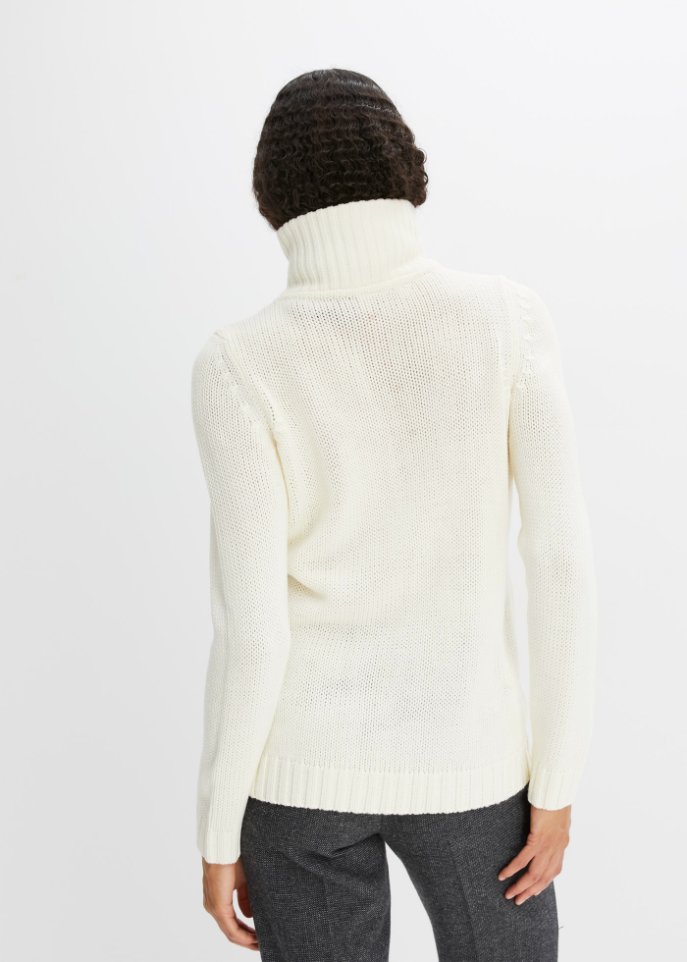 Troyer Pullover mit Zopfmuster
