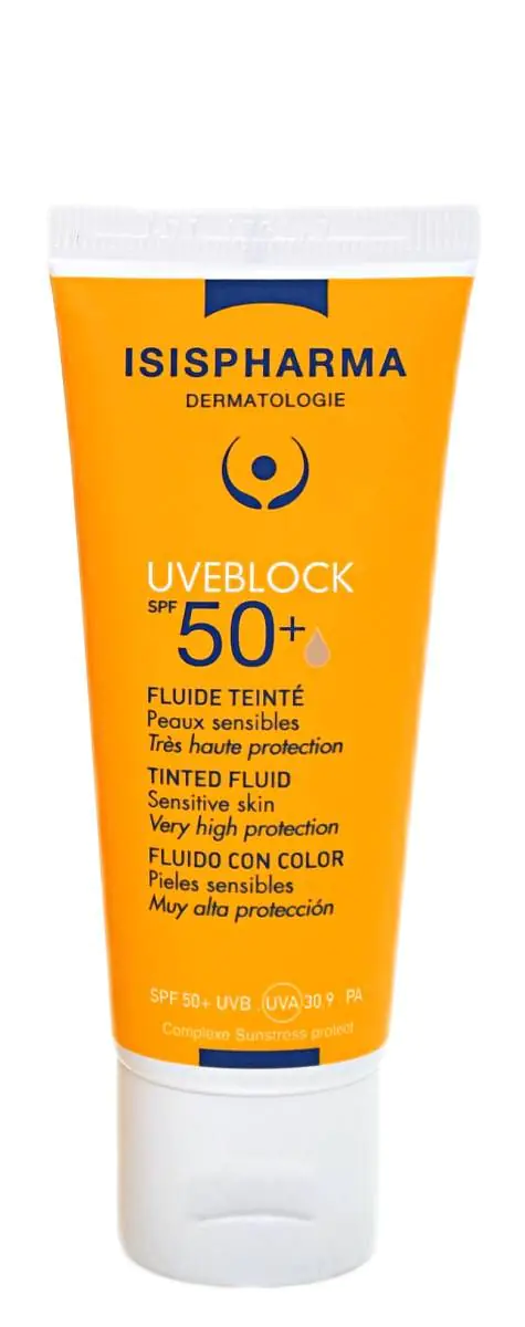 Isispharma Uveblock UVA/UVB SPF50+ - Vloeistof met kleurfilter