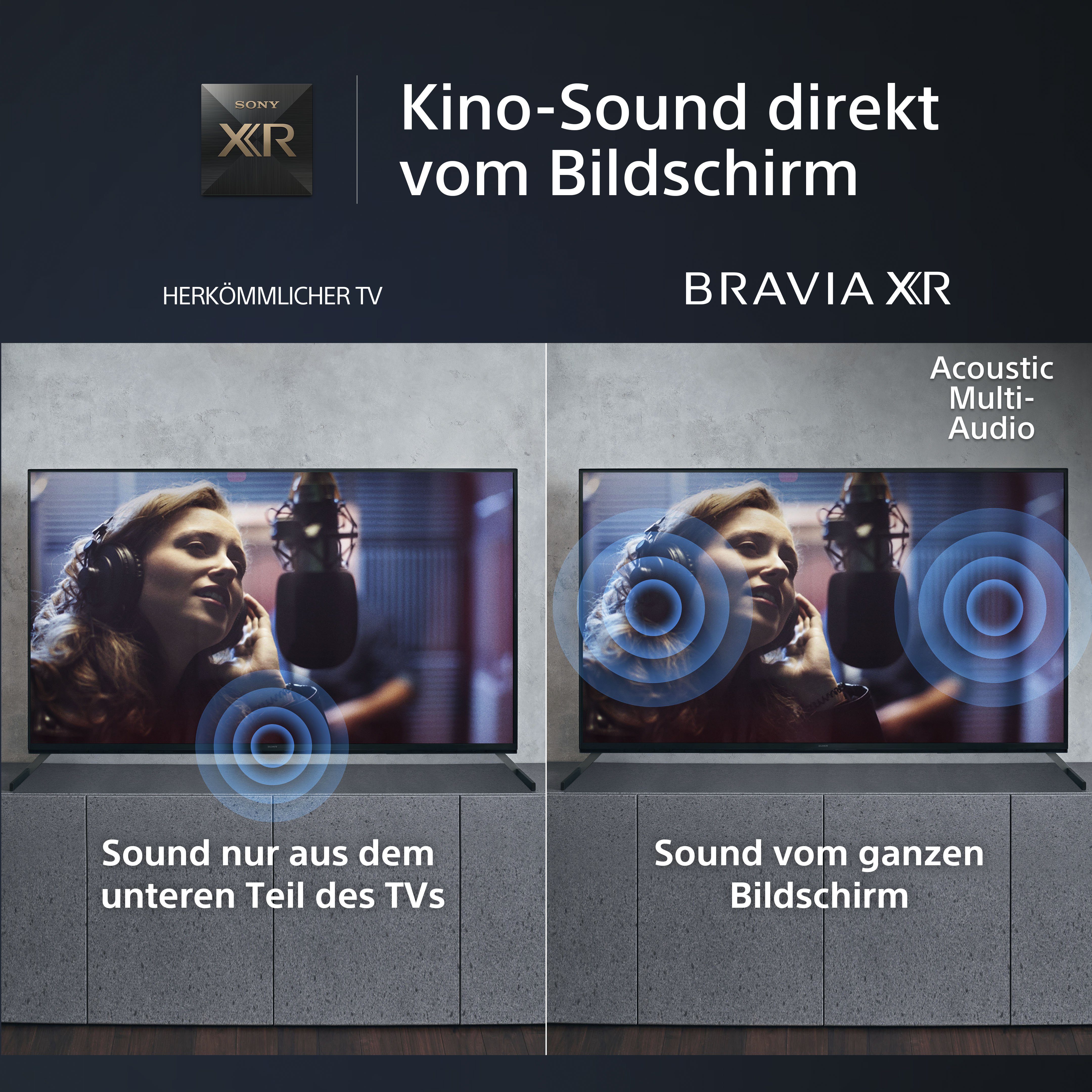 Sony XR-75X95L Mini-LED-Fernseher (189 cm/75 Zoll, 4K Ultra HD, Google TV, Smart-TV, TRILUMINOS PRO, BRAVIA CORE, mit exklusiven PS5-Features)