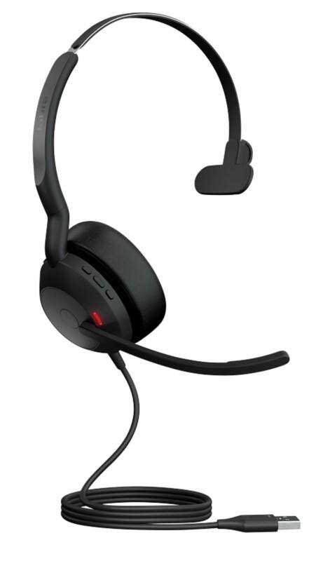 Jabra Evolve2 5 Verkabelt Mono Headset Kopfbügel USB Schwarz